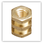 Brass Hex Inserts - 3