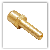 Brass Hose Nipple - 10