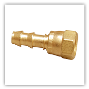 Brass Hose Nipple - 8