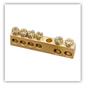 Brass 6 Way Terminal